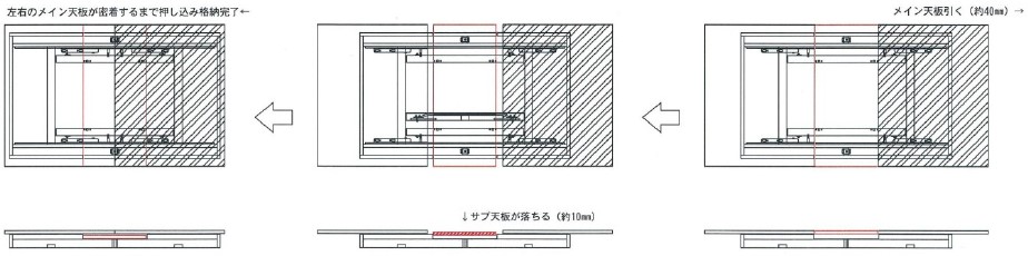 伸長テーブル金具セット JH-002